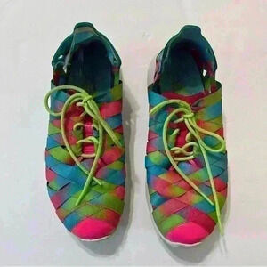 Nike Womens Juvenate Woven PRM Multicolor Lace Up Low Top Sneaker Size 7.5